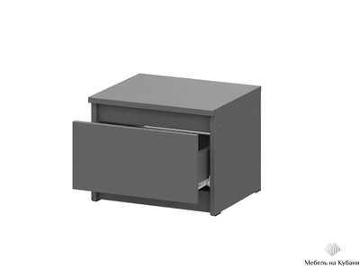 Денвер тумба прикроватная Графит серый