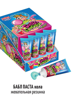 Жевательная резинка "Бабл паста" со вкусом колы 20гр*24шт*12 блоков