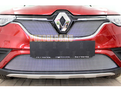 Защита радиатора Renault Arkana 2018- (2 части) chrome верх PREMIUM