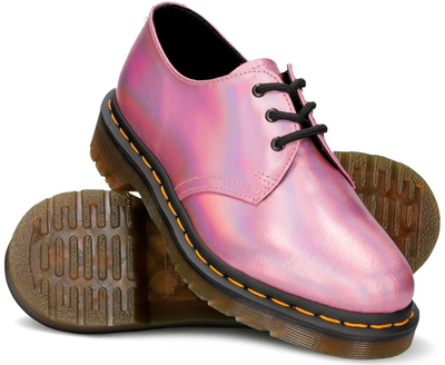 DR.MARTENS 1461 ICED METALLIC 3 EYE BOOT PINK
