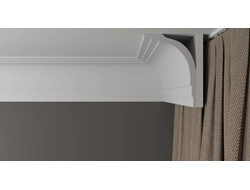 Потолочный плинтус DECOR-DIZAYN DD511, из дюрополимера, под покраску, ударопрочный