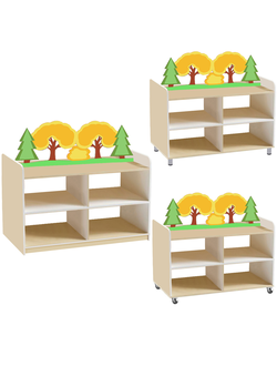 ТУМБА ДЛЯ ИГРУШЕК И ПОСОБИЙ 23 ДВУСТОРОННЯЯ