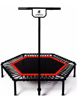Фитнес батут для джампинга с ручкой JumpMan 135 см (красный)
