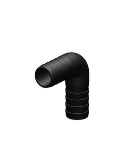 Переходник угловой из полиамида TruDesign Bend 5090608 25 мм 90° черный