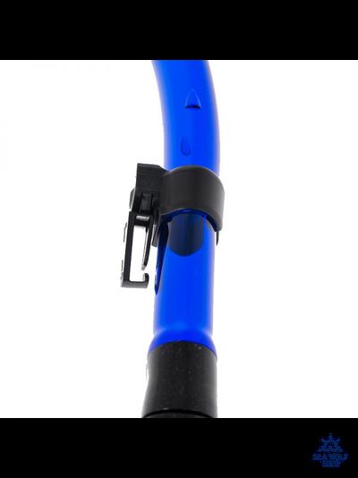 Трубка для дайвинга Marlin FLASH (прямая гофра) BLUE/BLACK