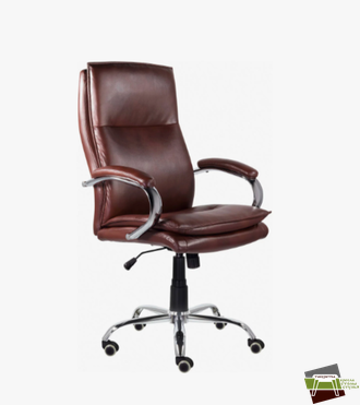 Кресло M-701 Куба B хром ХДП Ср R-0464 (темно-бордовый двухтонка)