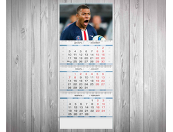 Календарь квартальный Kylian Mbappe Lottin, Килиан Мбаппе Лоттен №3