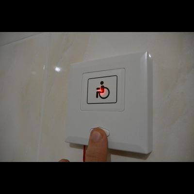 Кнопка вызова  ПУЛЬСАР для санузла со шнуром Аш. Кнопка вызова со шнурком (Аш) система ИСТОК-СМАРТ