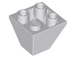 Slope, Inverted 45 2 x 2 Double Convex, Light Bluish Gray (3676 / 4211817 / 4542423 / 6210800 / 6310976)