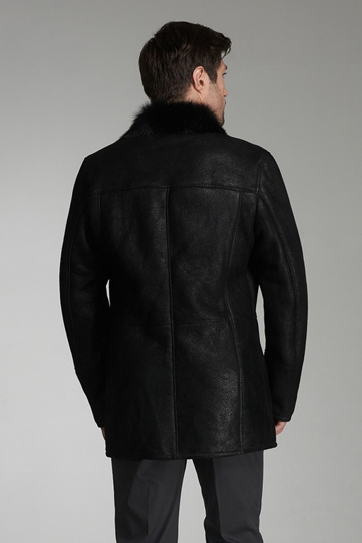 мужская зимняя кожаная куртка kenzo 20122 milano.