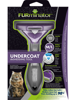 Фурминатор FURminator M/L для больших кошек c длинной шерстью