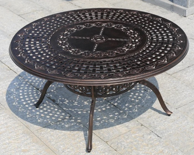 Стол из литого алюминия 150 см