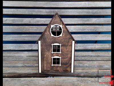 Домик-копилка "365 дней" с белой гравировкой