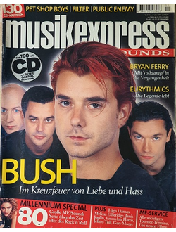Musikexpress Sounds Magazine November 1999 Bush, Иностранные музыкальные журналы, Intpressshop