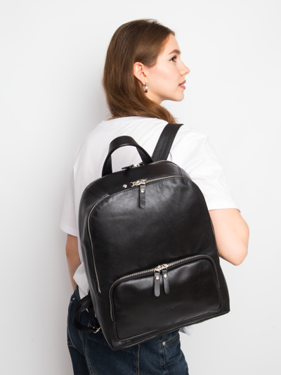 Женский кожаный рюкзак Vicenza Premium black (арт. 
3105-51)