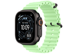 Apple Watch Ultra 3 (2025) Black Titanium Case Ocean Band Neon Green