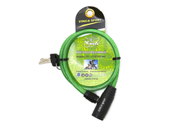 Замок велосипедный 8*650мм (зеленый)