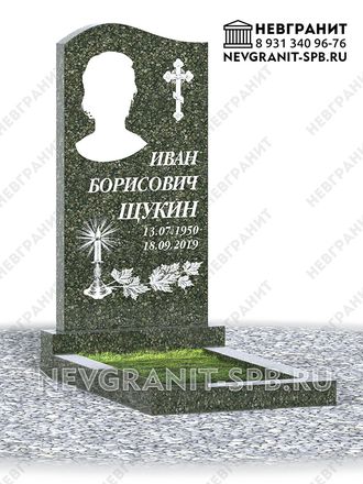 Вертикальный памятник ДГ-4 балтик-грин