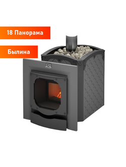 Печь для бани Былина 18 стеклянная дверца