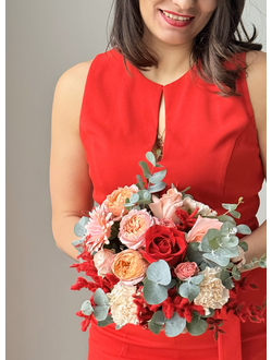 Цветочная композиция 66 на день влюбленных