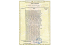 Сертификат соответствия требованиям безопасности RIVAL