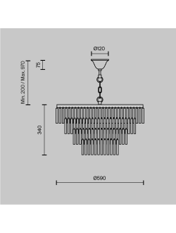 Подвесной светильник Colonne, MOD093PL-13BS