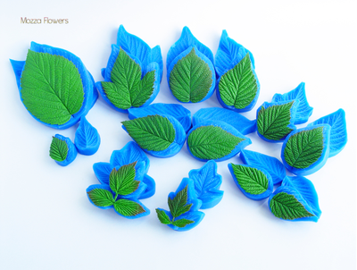 "Лист малины" Силиконовый молд  (вайнер)