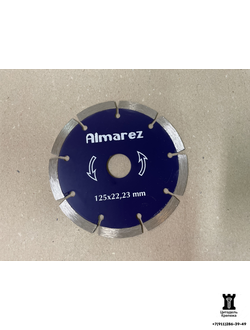 Диск алмазный отрезной по кирпичу/блоку строительному 125х22,23 Almarez