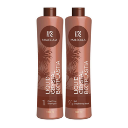 Malecula Liquid Crystal Bixyplastia Blue - Набор для выпрямления волос, 1000 мл.