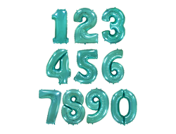 Фольгированная цифра - Бирюза