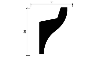 Потолочный плинтус для подсветки DECOR-DIZAYN DD506, из дюрополимера, под покраску, ударопрочный, 2 метра.