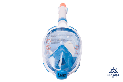 Маска полнолицевая Scuba Brothers Beatle Kid Clear/Blue XS детская