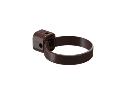 Хомут универсальный для водосточной трубы LUX, шоколад