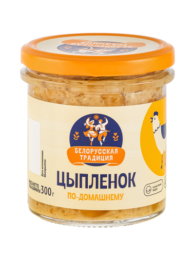 ЦЫПЛЕНОК ТУШЕНЫЙ ПО-ДОМАШНЕМУ 300гр ИНКО-ФУД