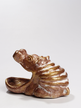 СУВЕНИР "Добрый бегемот 2" золотисто-бежевый