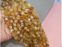 Цитрин шар 10 мм нить 38см