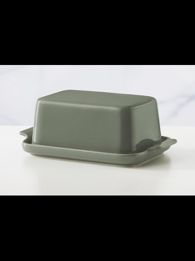 Масленка зеленая длина 20 см, высота  12 см