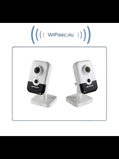 Hikvision, WiFi/LAN видеокамера с встроенным DVR. Full HD 6 Mp (2,8 мм.)