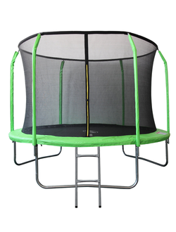 Батут SportElite 3,05м GB30201-10FT с защитной сеткой внутрь и лестницей