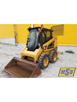 Стекло лобовое левое на Caterpillar 216B, Caterpillar 226B, Caterpillar 232B, Caterpillar 236B