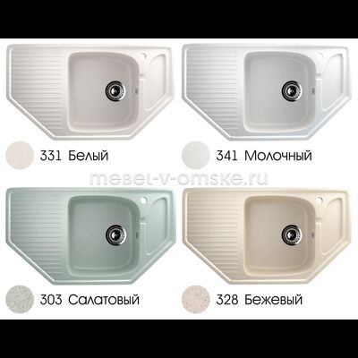 Мойка врезная U-109 угловая