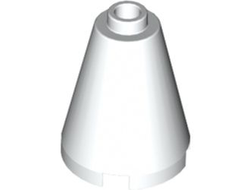 Cone 2 x 2 x 2 - Open Stud, White (3942c / 394201 / 394251 / 6022158 / 6044601)