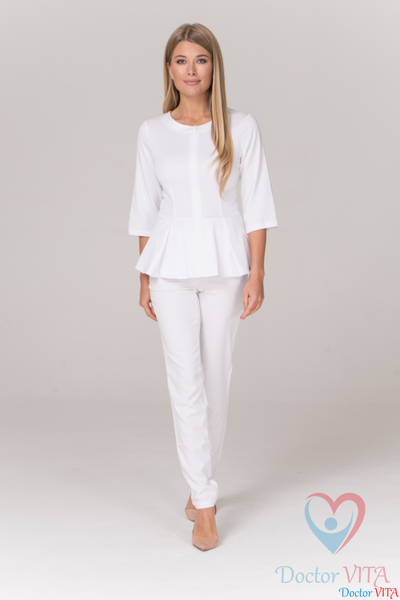 Жакет медицинский Dr.Super "Kelly" белый