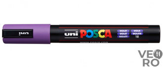 Акриловый Маркер Uni POSCA PC-5M 1,8-2,5мм, овальный наконечник, фиолетовый