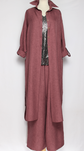 КОСТЮМ БРЮЧНЫЙ "ДВОЙКА" брусника р.50,52,54