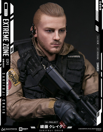 Самурай Сакифудзи Крейг - Коллекционная ФИГУРКА 1/6 scale EXTREMEZONE Samurai SAKIFUJI CRAIG (EBS001) - DAMTOYS