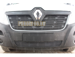 Защита радиатора Renault Master 2014- black низ