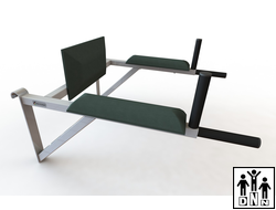 Тренажер брусья-пресс навесной Школьник 1