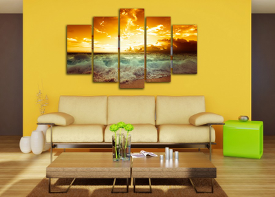 Модульная картина "Красное море"