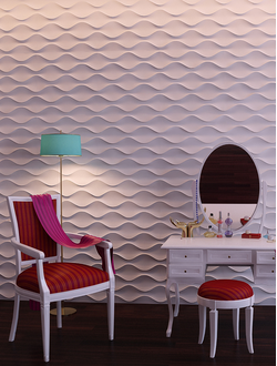 Каталог гипсовых 3d панелей серии "Волны" от компании WallArt ...